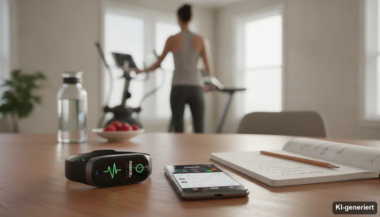 Die Rolle von Wearables und Fitness-Apps (KI-generiertes Bild)
