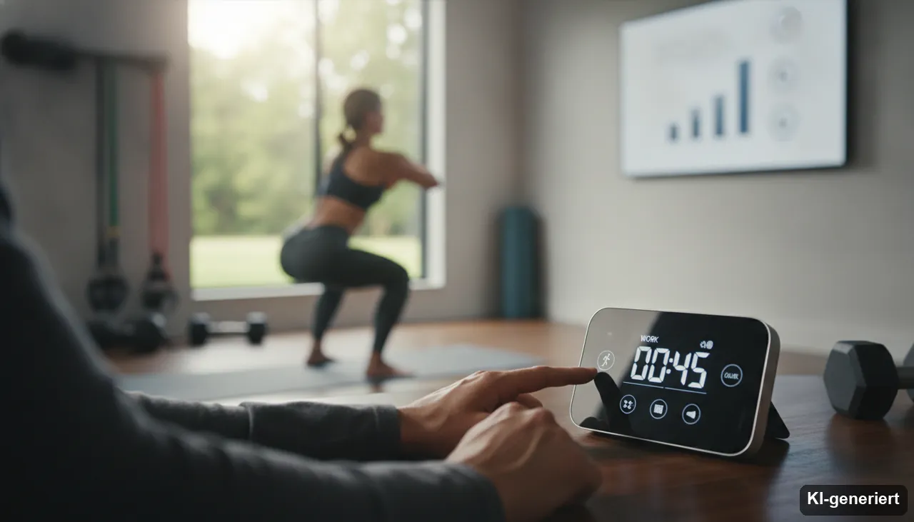 Intervall Timer für dein Workout (KI-generiertes Bild)