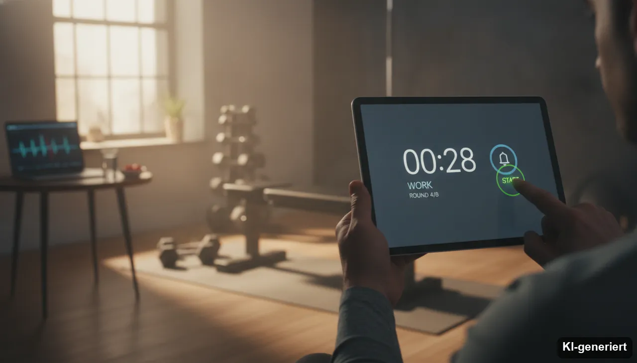 Tabata Timer | ONLINE (KI-generiertes Bild)